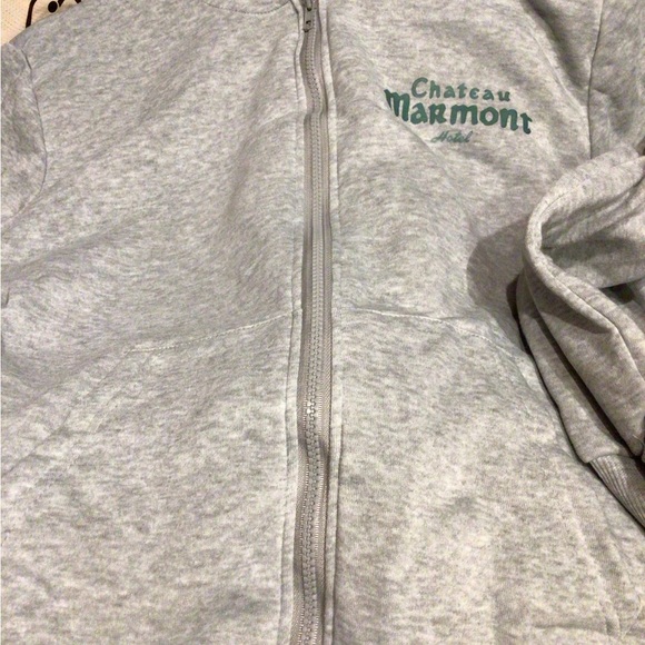NEW ! Gray Chateau Marmont Hoodie zip up - Picture 11 of 13